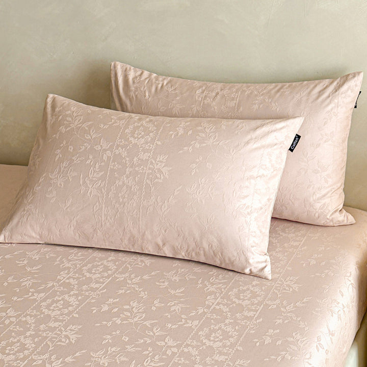 Cotton pillowcases with pattern, 48×74 cm, 1 pair