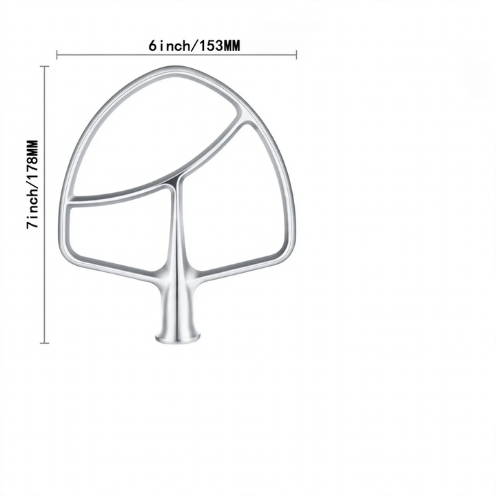 Mixing tool set for food processor, stainless steel
