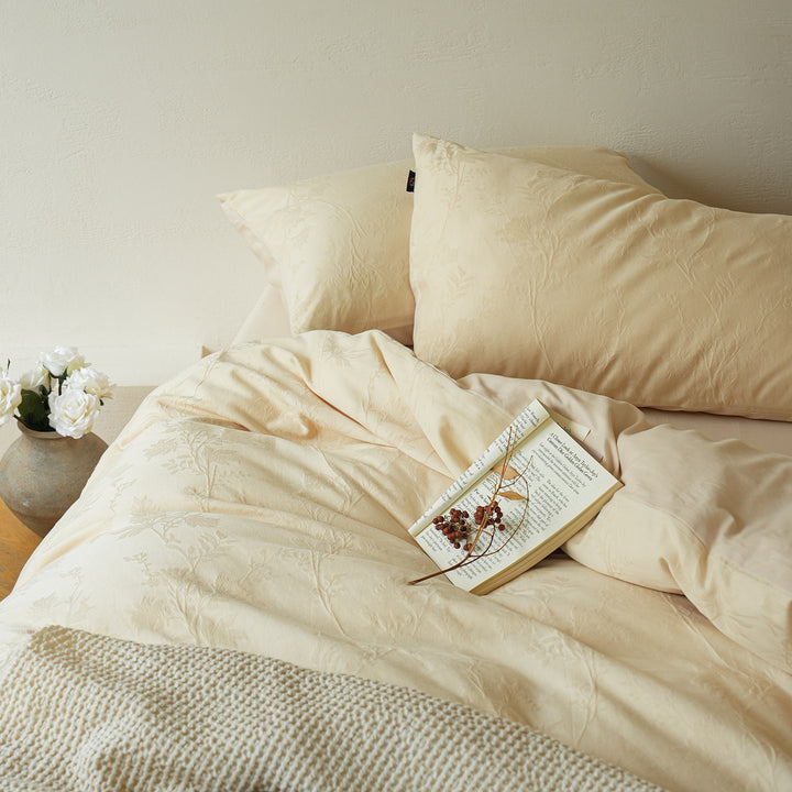 Jacquard bedding made of long-staple cotton, 4-piece
