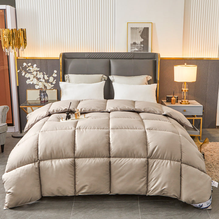 Duck down comforter, year-round