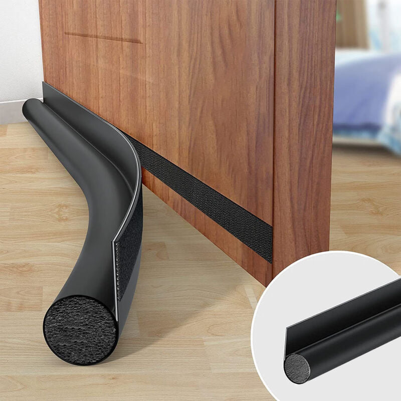 Door bottom seal with leather look