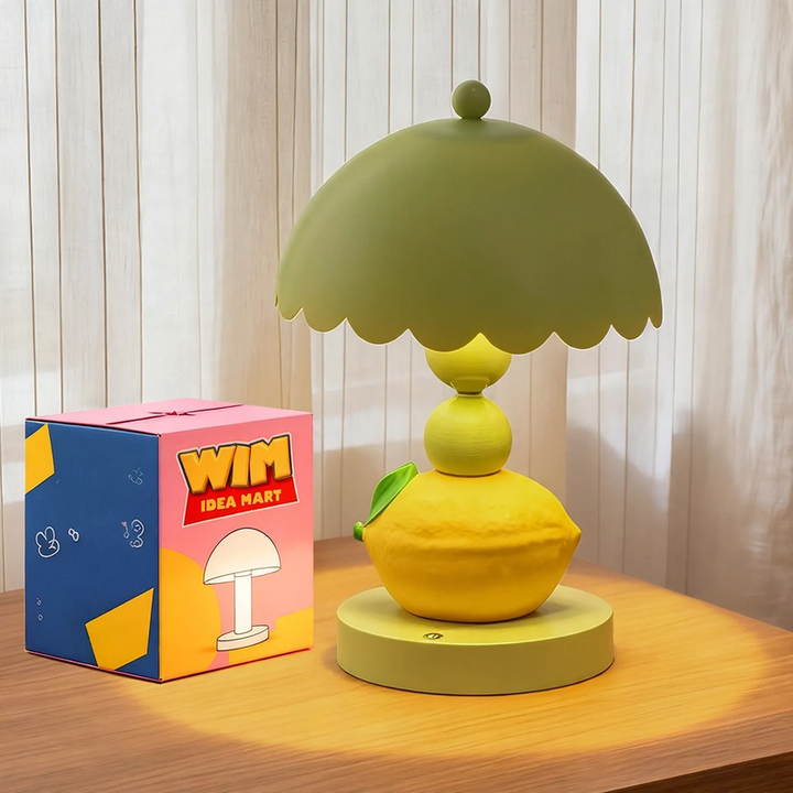 Lemon Fruit Table Lamp in Green