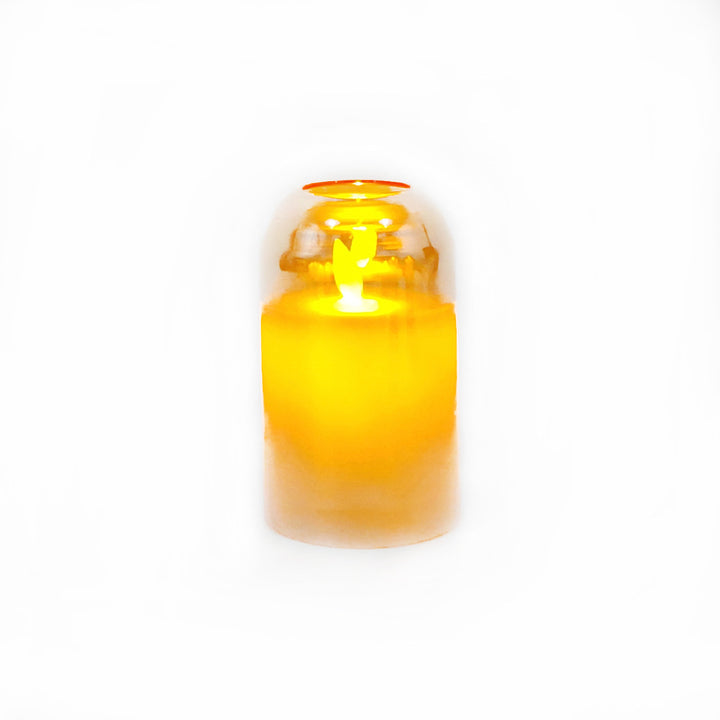 LED taper candle made of paraffin with remote control