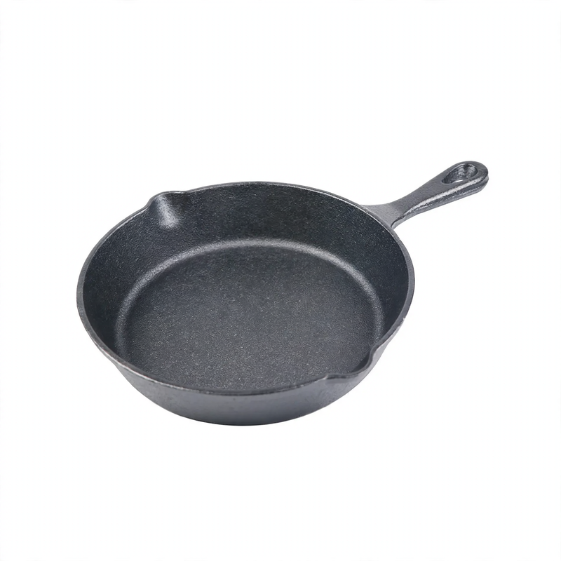 Cast iron pan, flat bottom