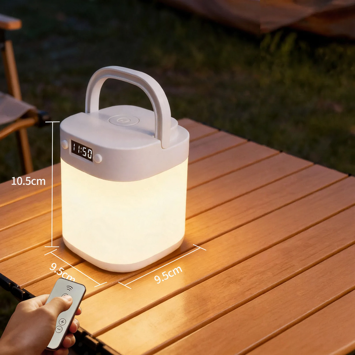LED camping lamp with battery and emergency light function