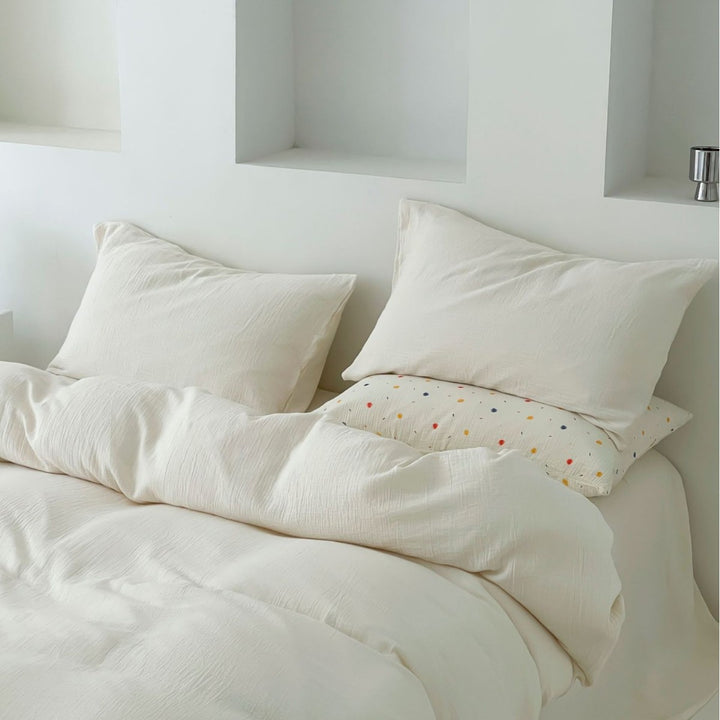 Breathable cotton bedding set, double-layered, Japanese style