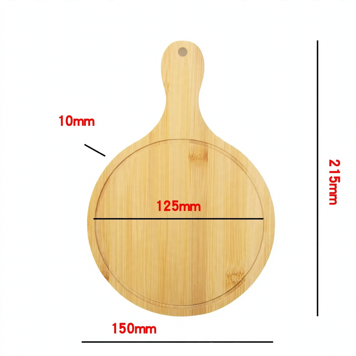 Wood serving tray, round, various sizes