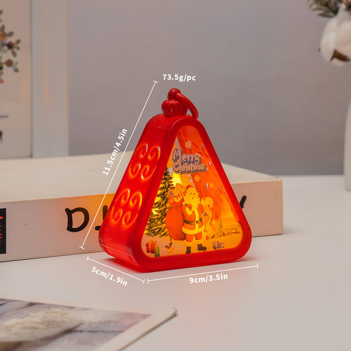 Decorative LED lantern in retro style for Christmas