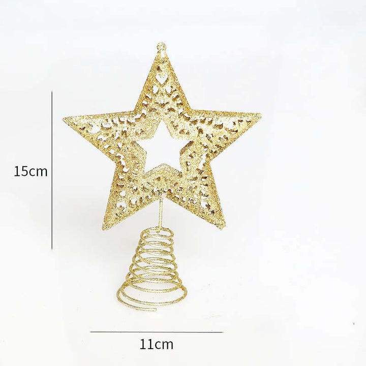 Christmas tree topper star with angel motif