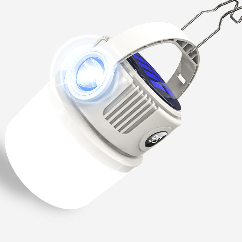 LED camping lamp with battery and emergency light function