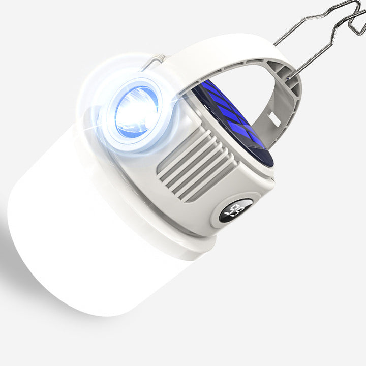 LED camping lamp with battery and emergency light function