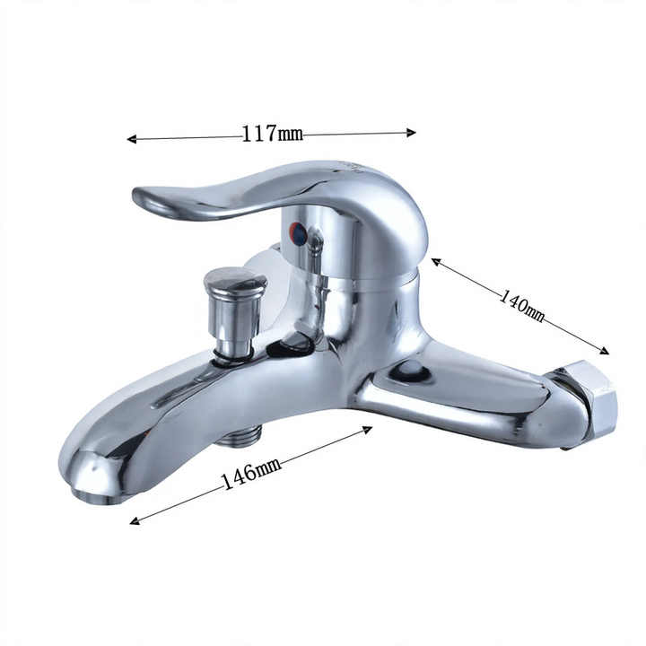 Shower mixer, three-piece