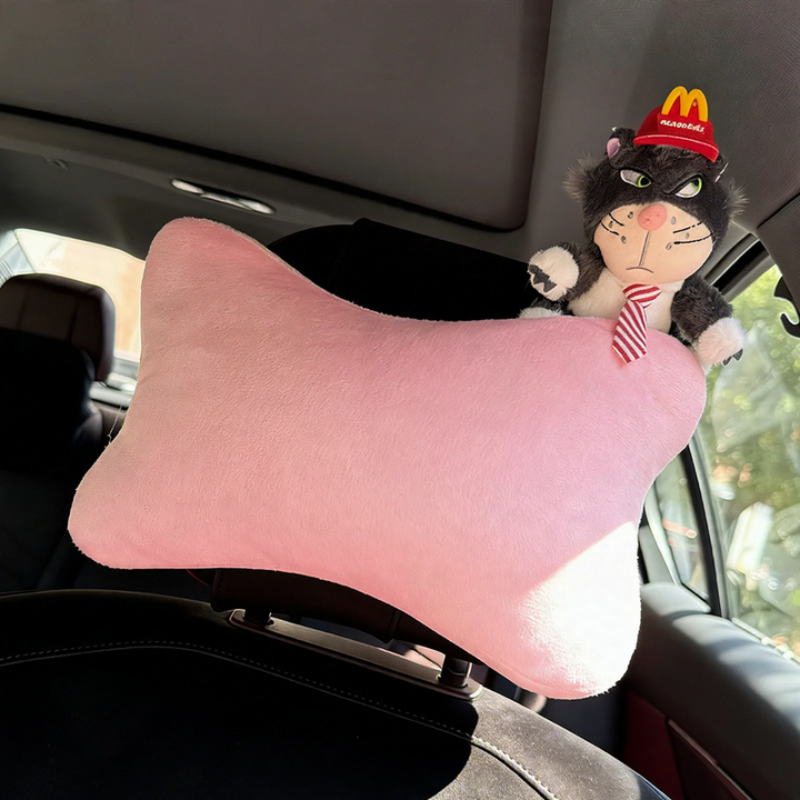 Car pillow cat design, plush, cartoon