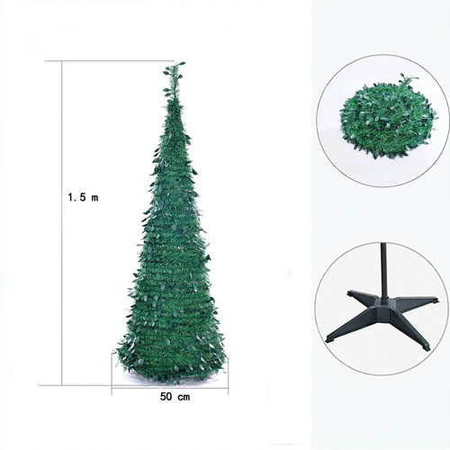 Dense, foldable PVC Christmas tree simulation