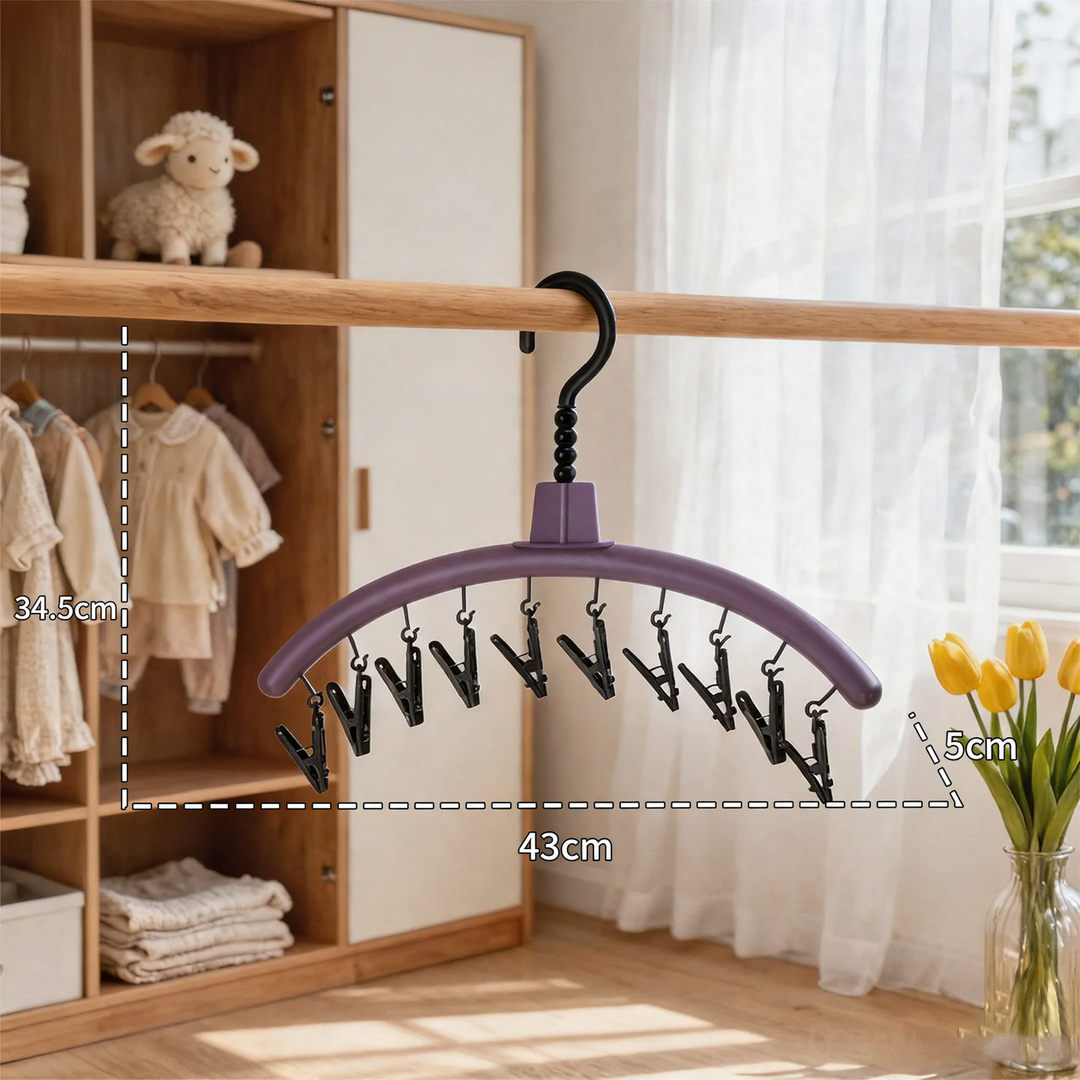 Grabstein laundry rack with clamps