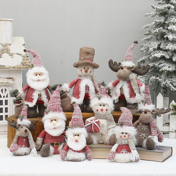 Decorative gnome figure in pink for Christmas