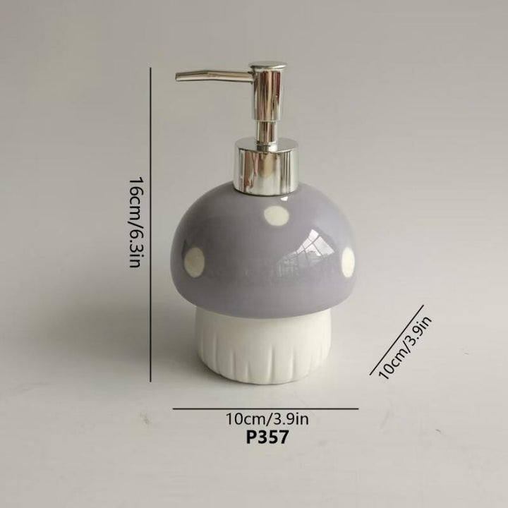 Ceramic soap dispenser with pump