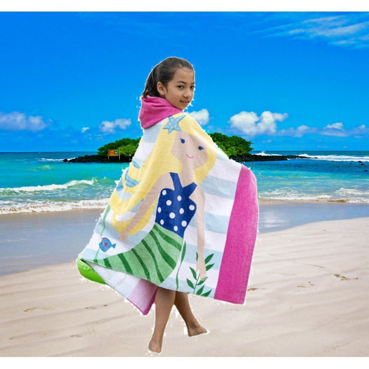 Hooded beach towel, microfiber, 127–160 cm