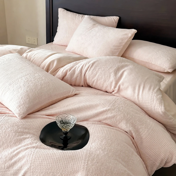 Milk fiber bedding set, 4-piece, warming