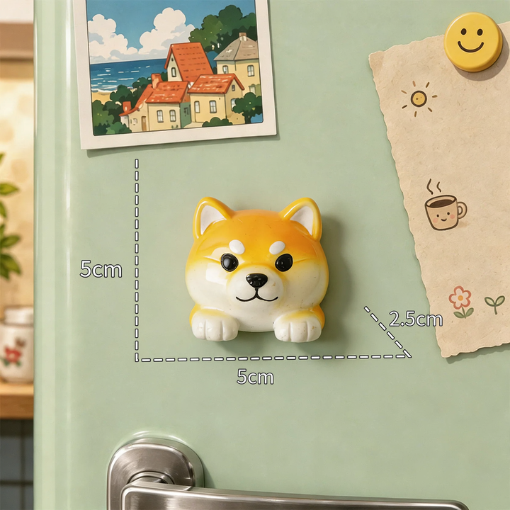3D-tier magnets made of resin, cute designs