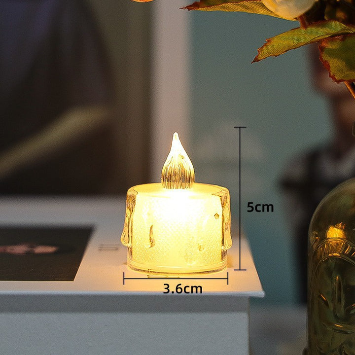 LED Stumpen Candle, wavy edge