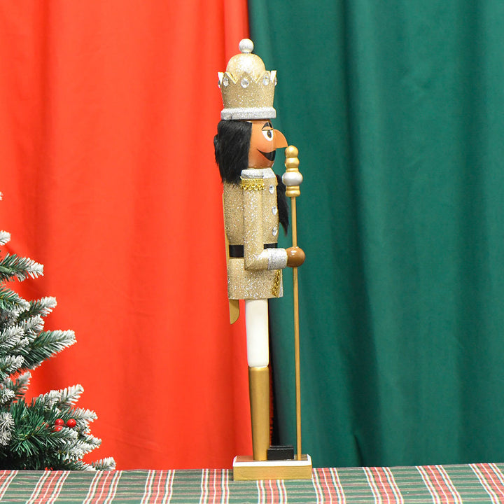 Large Nutcracker King made of wood, 60 cm