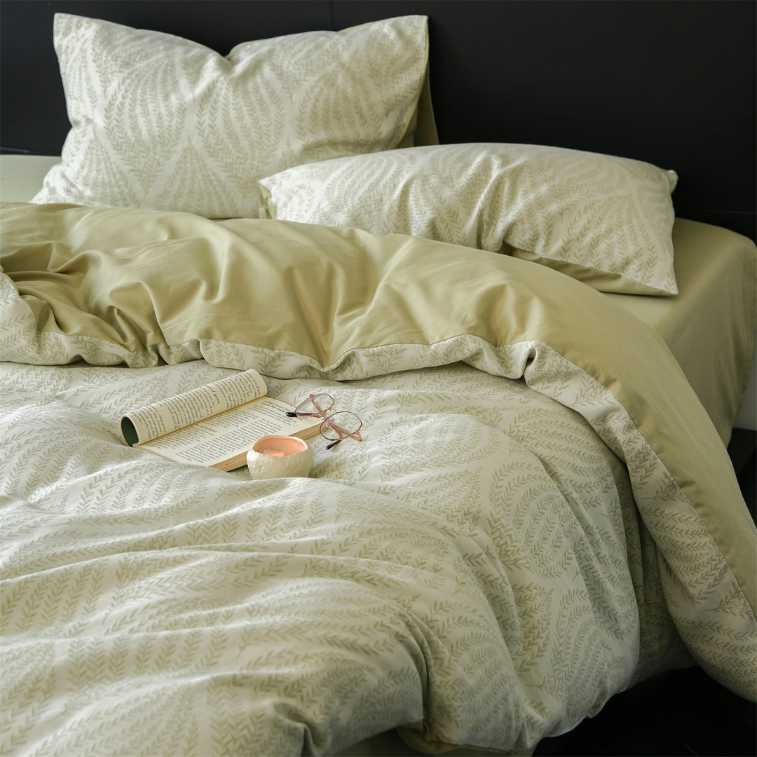 Three-layer cotton bedding set, brushed