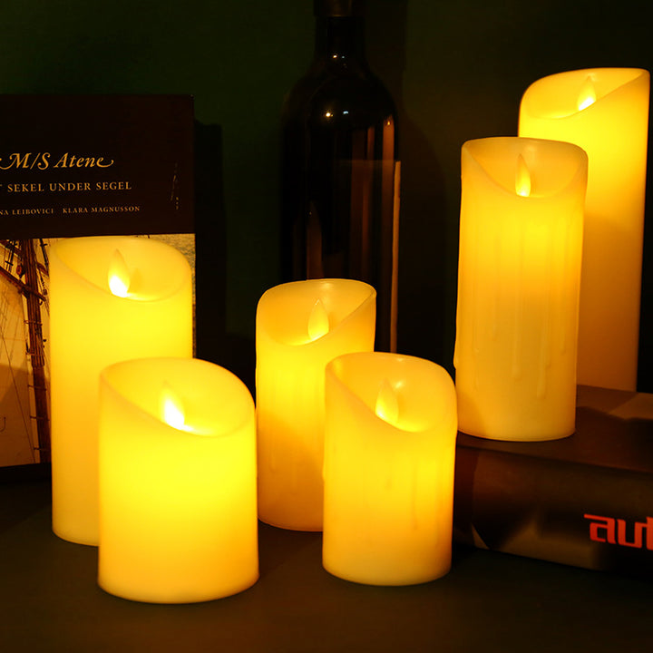 LED Real Wax Look Candles with Flicker Effect
