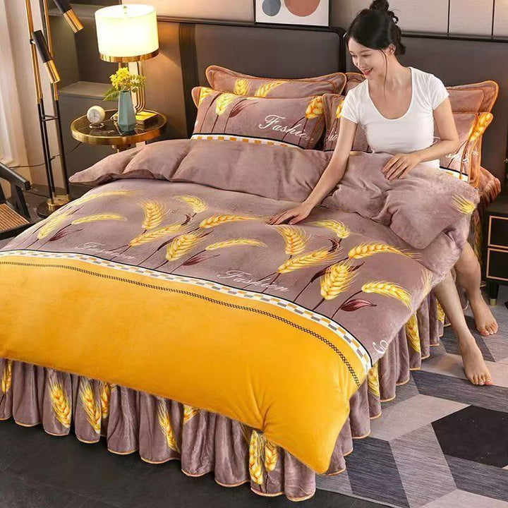 Double-sided milk fiber duvet