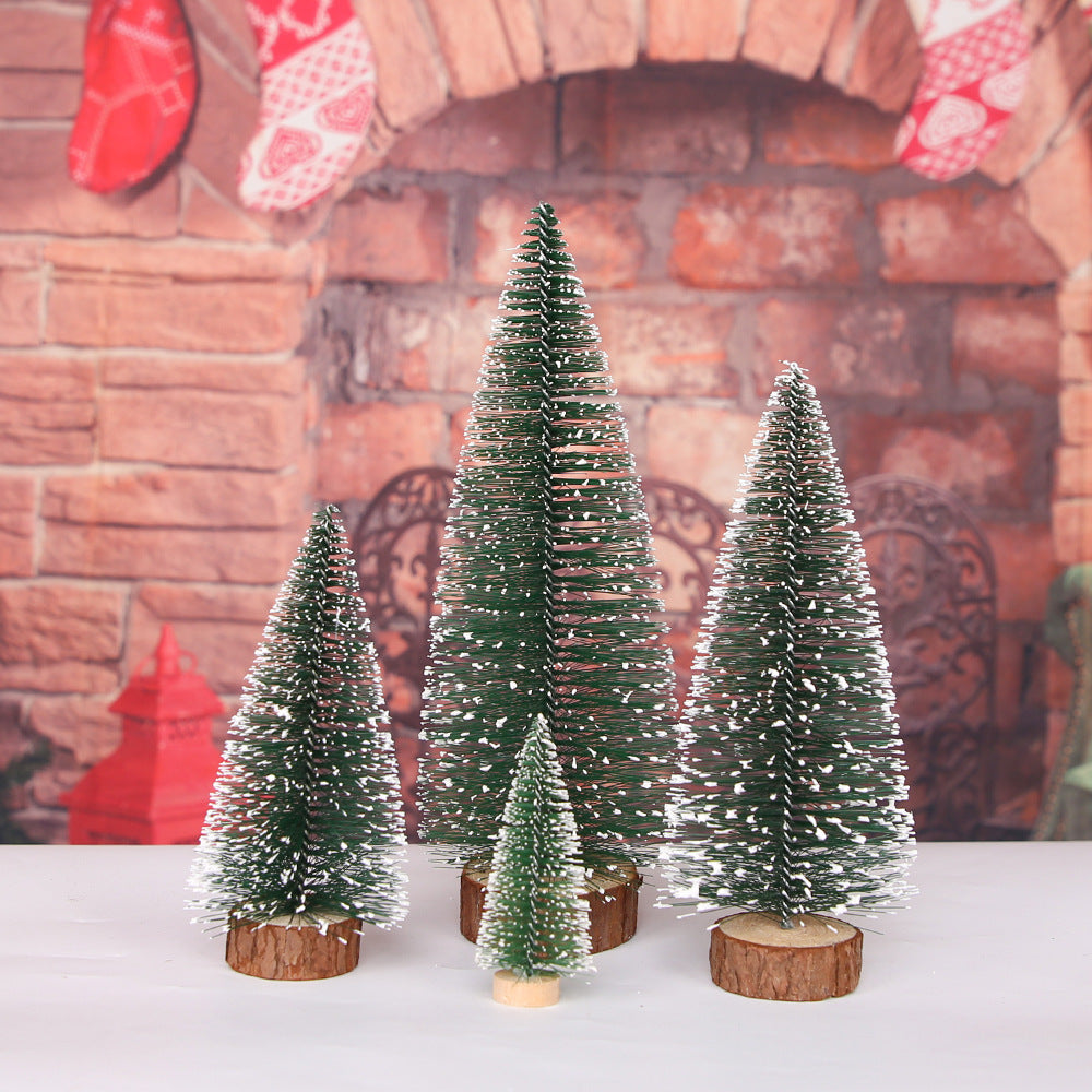 Mini Christmas tree made of PVC, snow-covered, various sizes