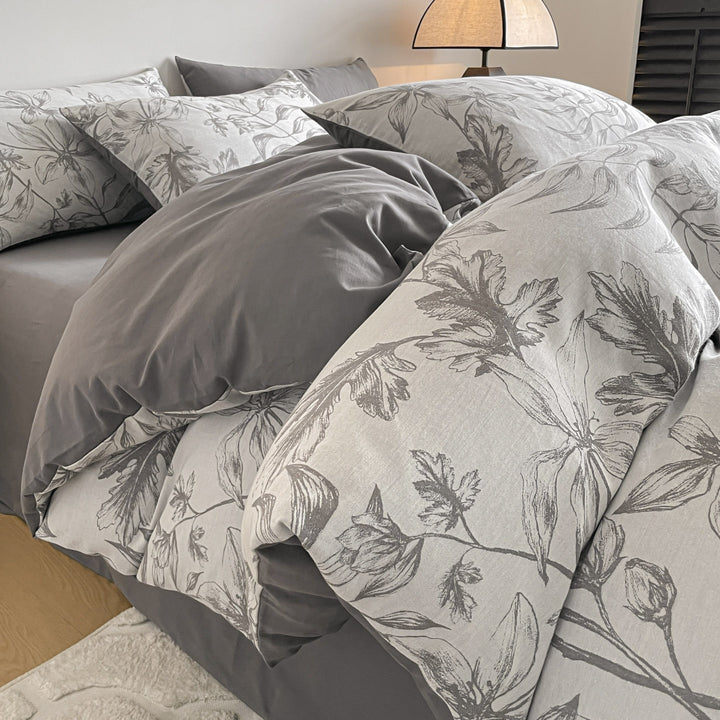 Warm bedding with 3-layer fabric, 4-piece