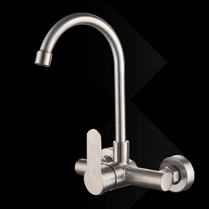 Built-in kitchen faucet with ceramic valve