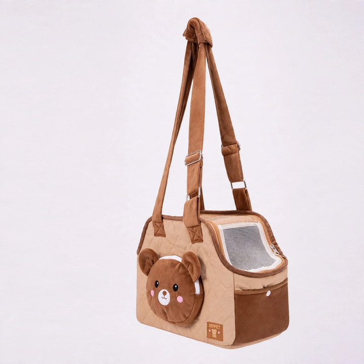 Pet backpack made of cotton fabric, portable