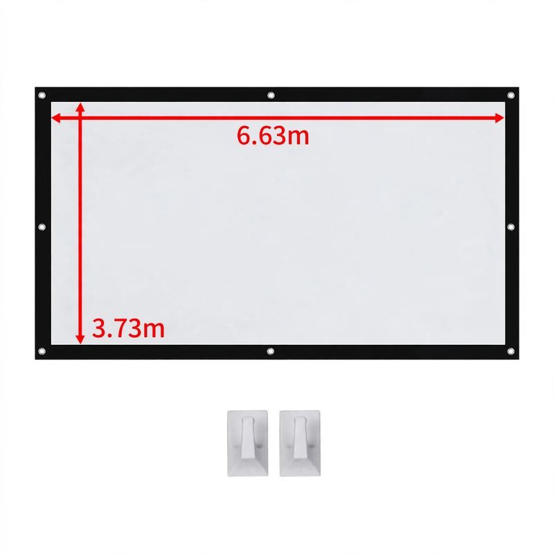 Projection screen, canvas made of sailcloth