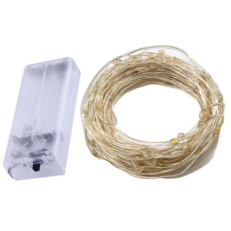 LED Copper Wire String Lights with Battery Box