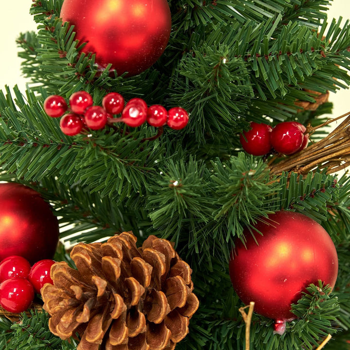 Mini Christmas tree with pine cones, various sizes