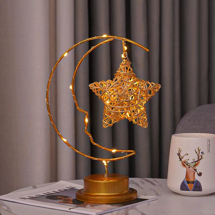 Decorative LED light objects made of metal