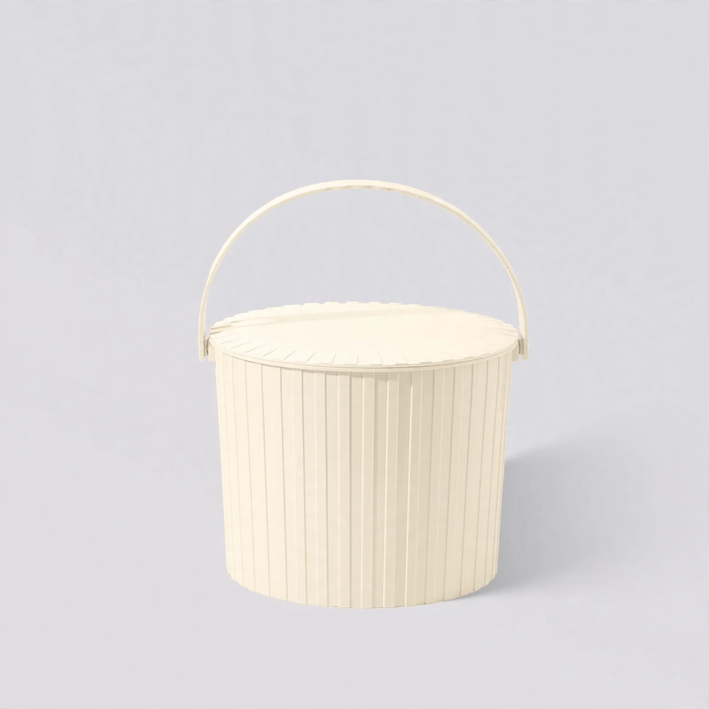 Plastic bucket with handle, various sizes