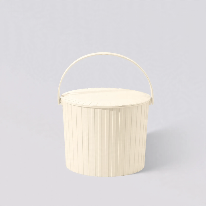 Plastic bucket with handle, various sizes