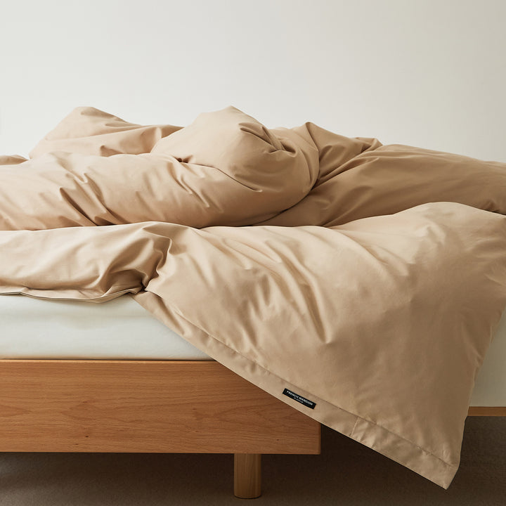 Cotton duvet cover, 100 thread count, brushed