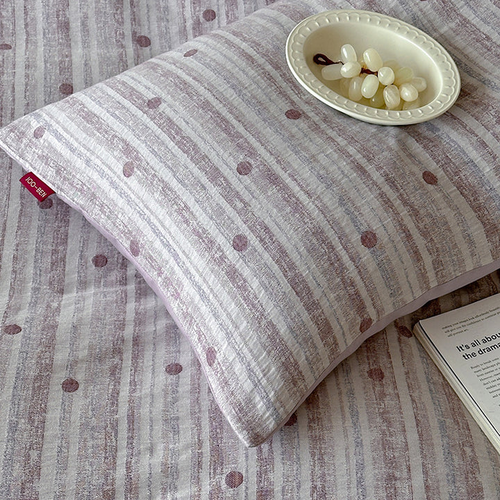 Luxurious cotton bedding set, jacquard weave
