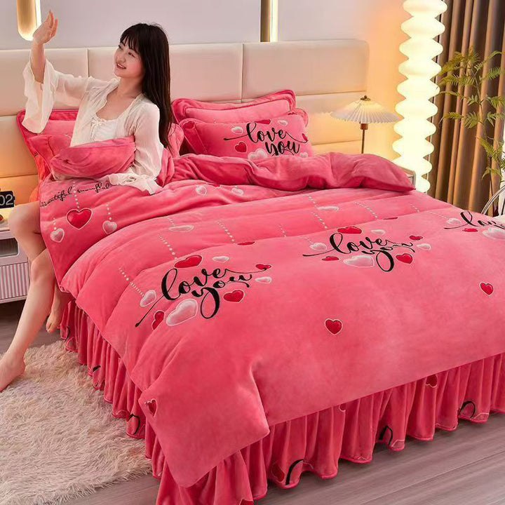 Double-sided milk fiber duvet