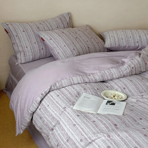 Luxurious cotton bedding set, jacquard weave
