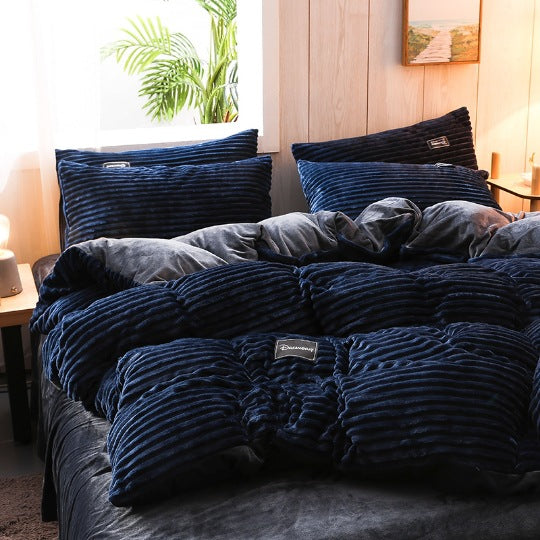 Fluffy bed linen set, 4-piece, year-round