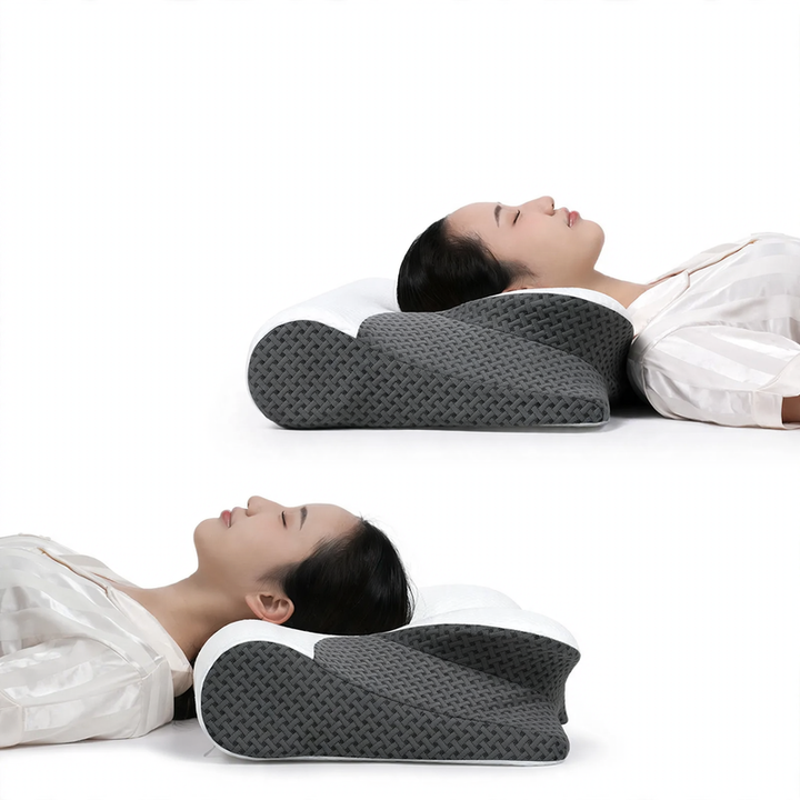 Ergonomic pillow with memory foam