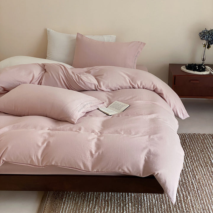 Cotton bedding set, 4-piece, double gauze