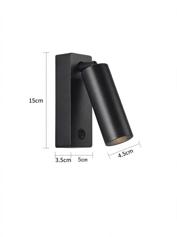 Modern full-spectrum wall lamp with rotational function
