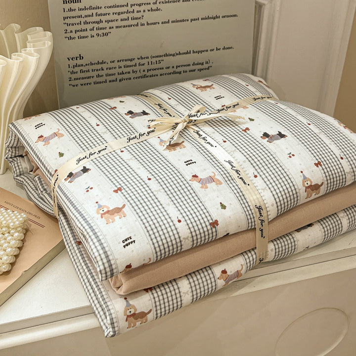 Cotton gauze bedding, 4-piece, summer