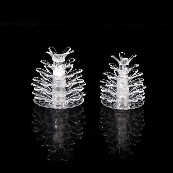 Decorative pine cones for LED string lights