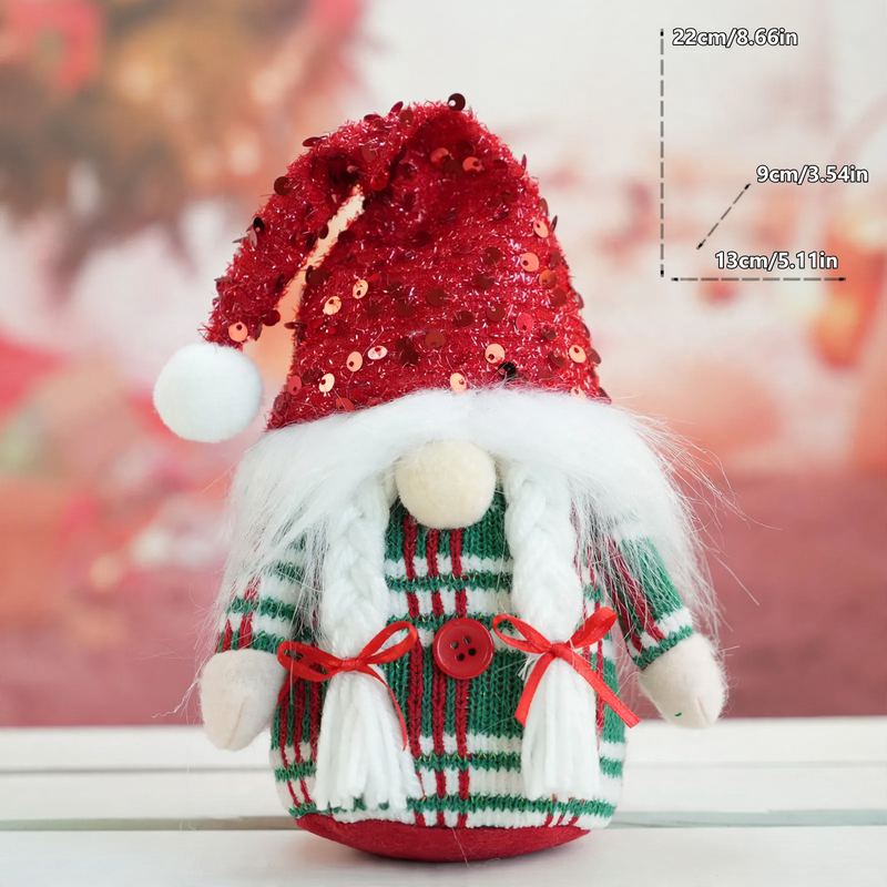Christmas Elf Decorative Figure, Fleece Fabric